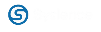 Syslence White Logo