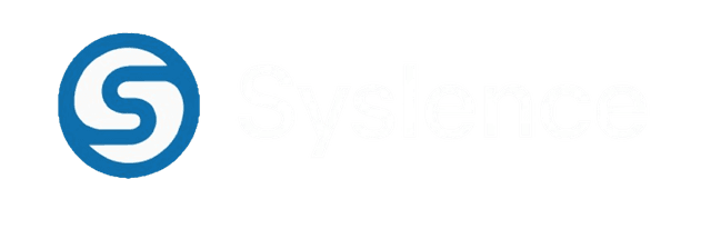 Syslence White Logo